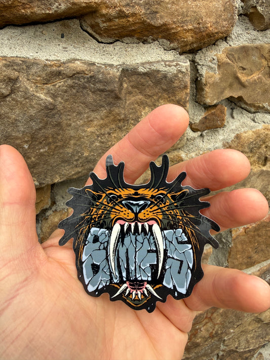Billy Strings Sabre-Tooth Tiger Sticker