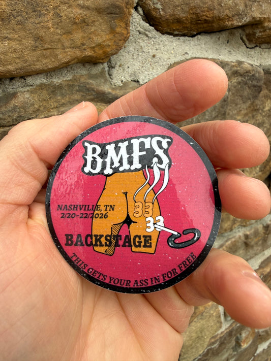 Billy Strings Nashville ‘26 Backstage Pass Sticker