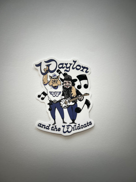“Waylon and the Wildcats” Sticker